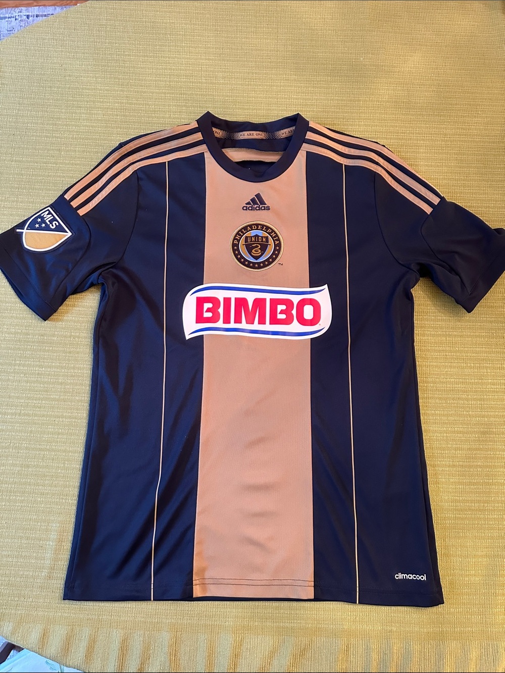 adidas Navy and Gold Philadelphia Union Replica Soccer Jersey Kids